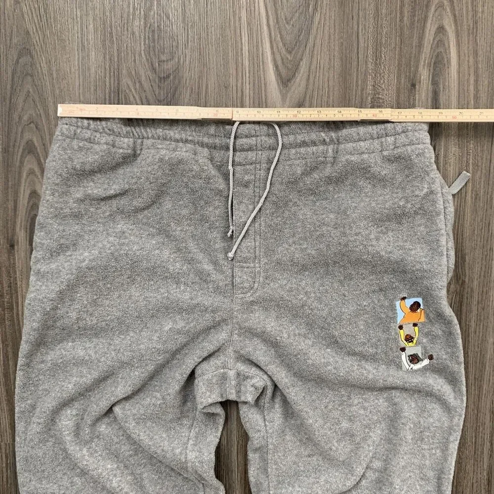 Vtg Platinum Fubu Joggers Sweatpants Gray L Mens Fat‎ Albert Embroidered Y2k